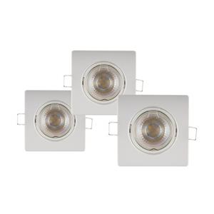 Sencys Inbouwspot Wit Gu10 4,3w 3 Stuks