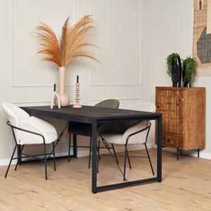 Starfurn Eettafel Boaz Black | 160 cm STF-801