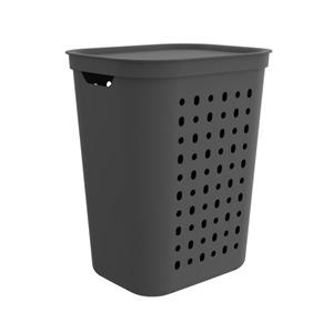 rotho Wasmand Jona kunststof kleur antraciet , inhoud 55 liter