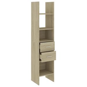 vidaXL Boekenkast 40x35x180 cm spaanplaat sonoma eikenkleurig