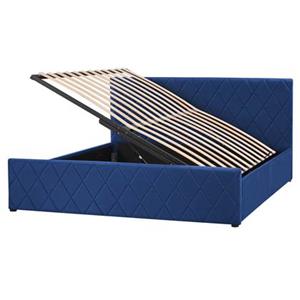 Beliani ROCHEFORT Bed Blauw 160x200