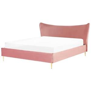 Beliani CHALEIX Bed Roze 180x200