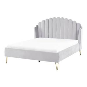 Beliani AMBILLOU Bed Grijs 140x200
