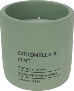 Massamarkt Citronella Kaars In Pot 10cm Groen