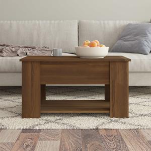 vidaXL Salontafel 79x49x41 cm bewerkt hout bruineikenkleurig