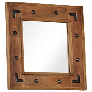 vidaXL Spiegel 50x50 cm massief acaciahout