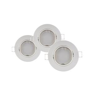 Sencys Inbouwspot Wit Gu10 5w 3 Stuks