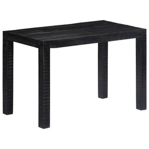 VIDAXL Esstisch Schwarz 118×60×76 Cm Massivholz Mango