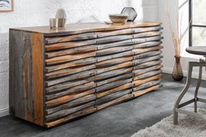 Invicta Interior Boekenkast Slim Line 185x115cm eiken fineer zwart/ 42024