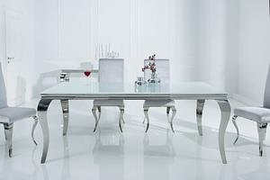 Invicta Interior Eettafel Modern Barok 180cm wit zilver/ 37903
