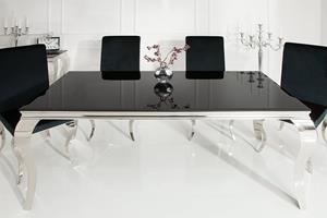 Invicta Interior Eettafel Modern Barok 200cm zwart/ 37356