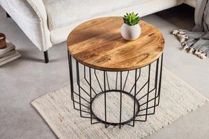 Invicta Interior Salontafel Factory Loft 50cm Mango natuurel/ 42892