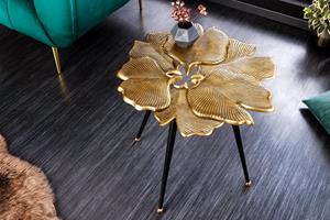 Invicta Interior Salontafel Ginkgo Leafs 55cm goud zwart/ 42243