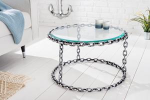 Invicta Interior Salontafel Chain 65cm glazen blad/ 42235