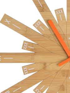 Alessi Bamboe wandklok - Bruin
