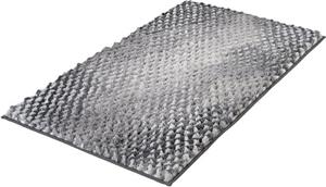 Kleine Wolke Badematte Cory , Höhe 24 mm, rutschhemmend beschichtet, fußbodenheizungsgeeignet, Polyester, quadratisch, Badteppich, modischer Farbverlauf, Hoch-Tief Effekt, waschbar