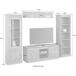 Home affaire Wandmeubel Indra (set, 4 stuks)