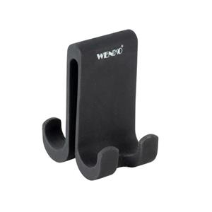 Wenko - Handtuchhaken für Duschkabine verna duo, Silikon, doppelt