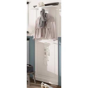 Home affaire Kapstokpaneel Basilico van massieve dennen, fsc, breedte 60 cm, met kledingstang, houten haken