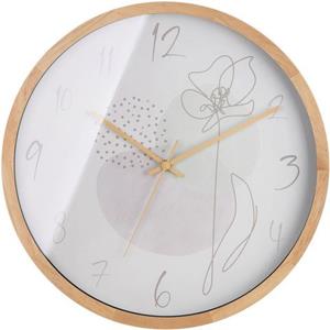 Casablanca by Gilde Wandklok Wanduhr One Line Flower (1-delig)