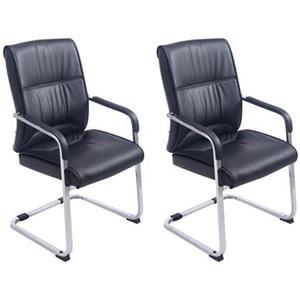 CLP 2er Set Freischwinger Xxl Anubis Schwarz