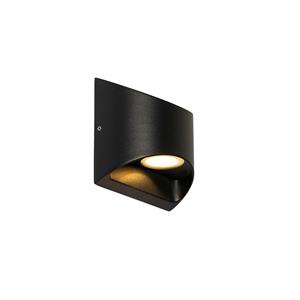 QAZQA Moderne buiten wandlamp zwart incl. LED 2-lichts IP54 - Mal