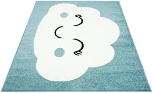 Carpet City Kinderteppich Bubble Kids 1324, rechteckig, Spielteppich, Wolke, Weicher Flor, Pflegeleicht, Kinderzimmer