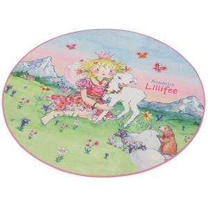 Prinzessin Lillifee Kinderteppich LI-102, rund, Druckteppich, Kinderzimmer