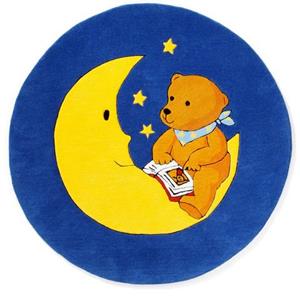 MONDBÄR Vloerkleed voor de kinderkamer MO-1337 Gesneden reliëfpatroon, briljante kleuren, kinderkamer