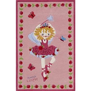 Prinzessin Lillifee Kinderteppich LI-2200-01, rechteckig, Konturschnitt, brillante Farben, Kinderzimmer