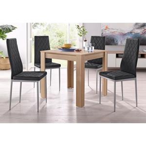 INOSIGN Eethoek Lynn + Brooke met tafel in ongeschaafd-eikenkleur, breedte 80 cm (set)