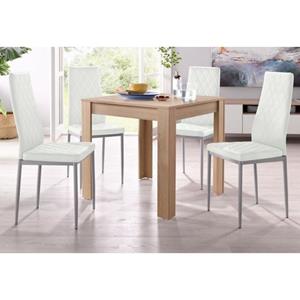 INOSIGN Eethoek Lynn + Brooke met tafel in ongeschaafd-eikenkleur, breedte 80 cm (set)