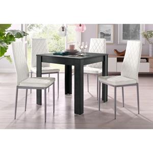 INOSIGN Eethoek Lynn + Brooke met tafel in leisteenkleur, breedte 80 cm (set, 5 stuks)