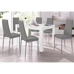 INOSIGN Eethoek Lynn + Brooke met tafel in wit, breedte 120 cm (set, 5-delig - 5-delig - 5 stuks)