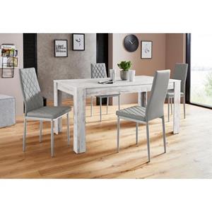 INOSIGN Eethoek Lynn160/Brooke Tafel met 4 stoelen (set, 5-delig)