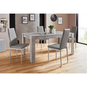 INOSIGN Eethoek Lynn160/Brooke Tafel met 4 stoelen (set, 5-delig)