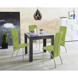 INOSIGN Eethoek Tafelbreedte 80 cm in leisteen kleur (set, 5-delig)
