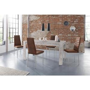 INOSIGN Eethoek Lynn160/Kate Tafel met 4 stoelen (set, 5-delig)