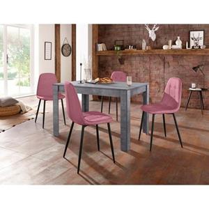 INOSIGN Eethoek met eettafel 120 cm breed (set, 5-delig)