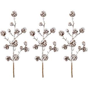 Creativ green Winterse kunstplant Kerst versiering (3 stuks)