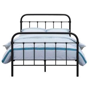 Leen Bakker Bed Anne - mat antraciet - 120x200 cm