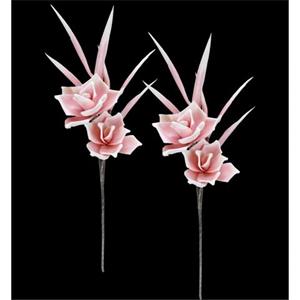I.GE.A. Kunstbloem Softschuim-rose Rozentak (2 stuks)