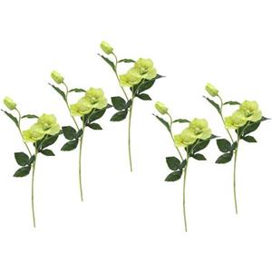 I.GE.A. Kunstbloem Kerstroos (5 stuks)