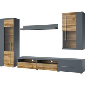 INOSIGN Wandmeubel Roger, breedte 255 cm modern mediawandmeubel zonder verlichting (set, 4 stuks)