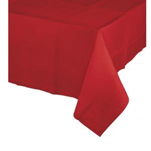 Kerst tafeldecoratie rode tafelkleden 274 x 137 rechthoekig van papier -