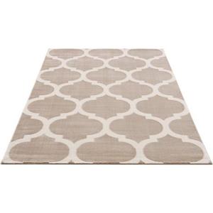 Home affaire Teppich "Fenris", rechteckig, Konturenschnitt, 3D-Design, flacher Teppich, Kurzflor, weich, elegant