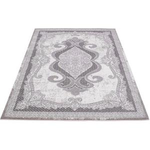 Carpet City Vloerkleed Platina 7741 Korte pool, ornamenten, glanzend door polyester