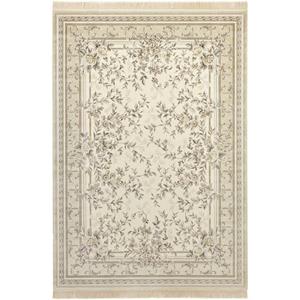 NOURISTAN Vloerkleed Antiek Flowers met franje, oriënt design, afgehecht