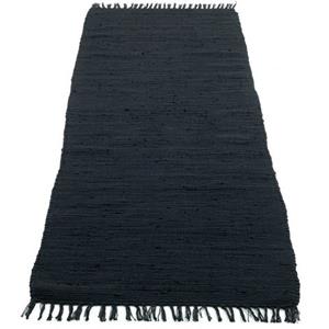 THEKO Teppich ¦ schwarz ¦ Baumwolle ¦ Maße (cm): B: 70 H: 0,5  - Möbel Kraft