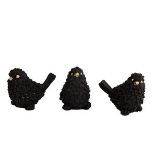 Countrylifestyle Sculptuur sparrow zwart S